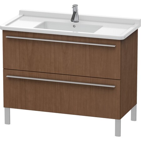 X-Large Vanity Unit American Walnu 668X1000X470mm 2 Drawers For 0304